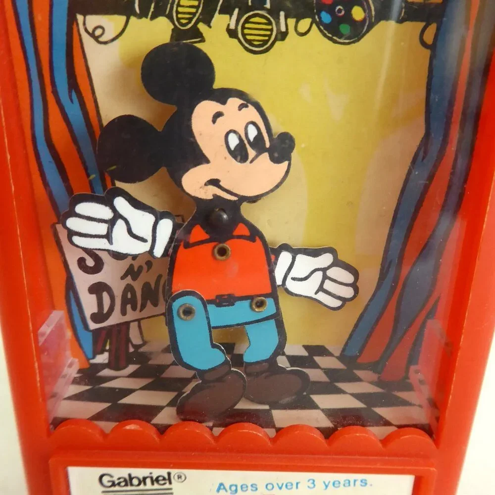VINTAGE DISNEY DANCER DANCING MICKEY MOUSE HAND HELD INTERACTIVE TOY - Picture 3 of 9